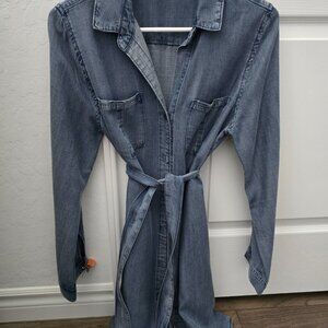 Velvet Heart Jean Shirt Dress Small